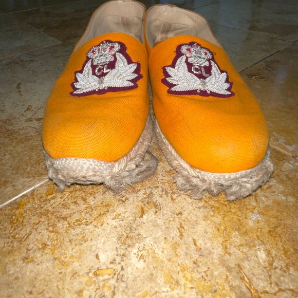 Christian Louboutin Vintage Orange Espadrilles - Used main image 12